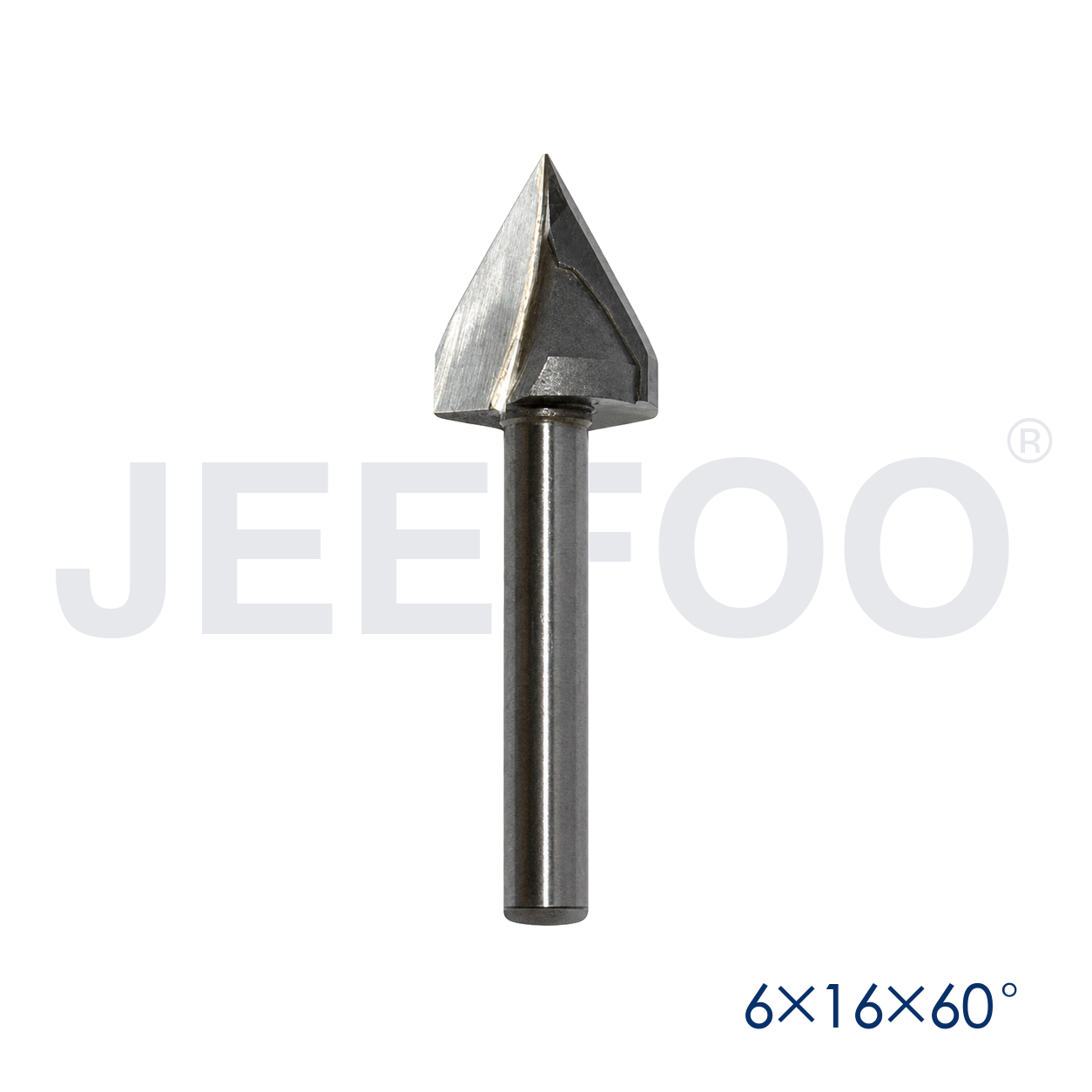 6x16x60D V shape CNC engraving cutter detail