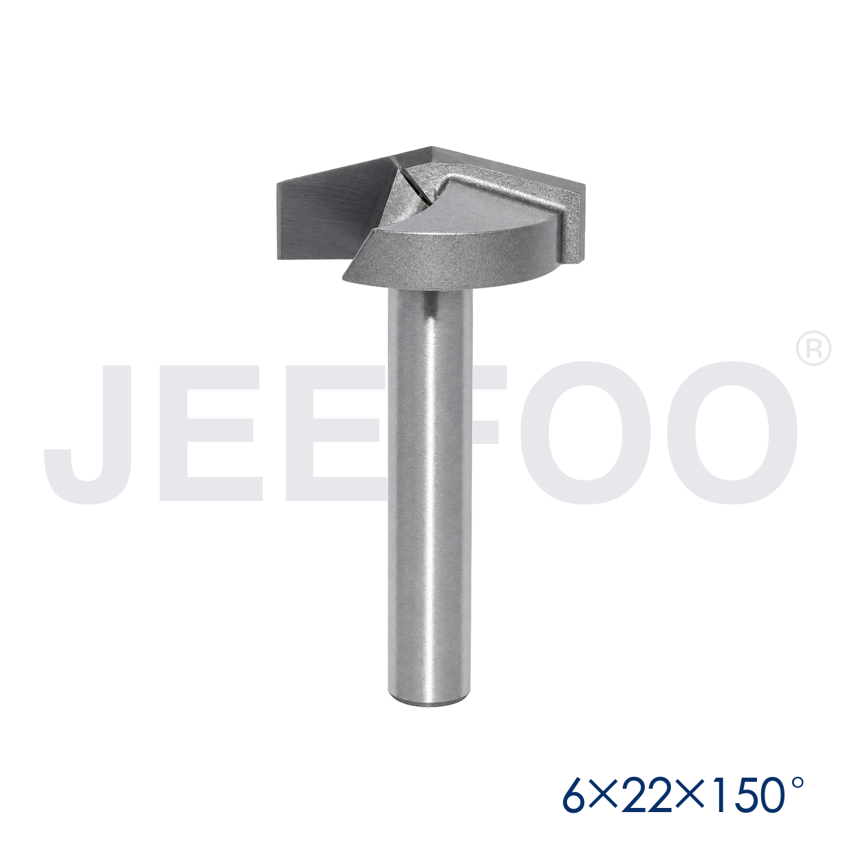6x22x150D woodworking V groove router bit detail