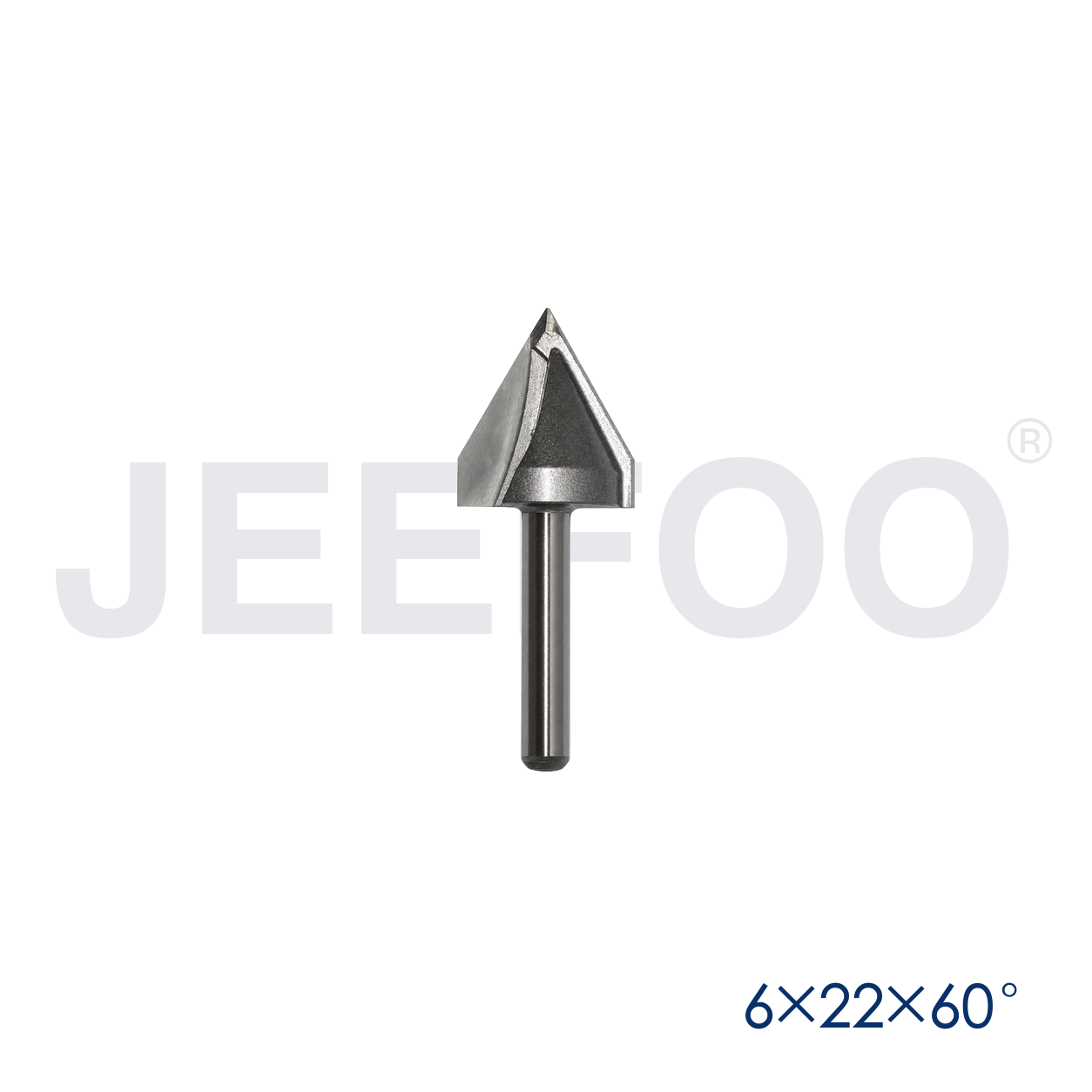 6x22x60D V shape CNC engraving cutter detail