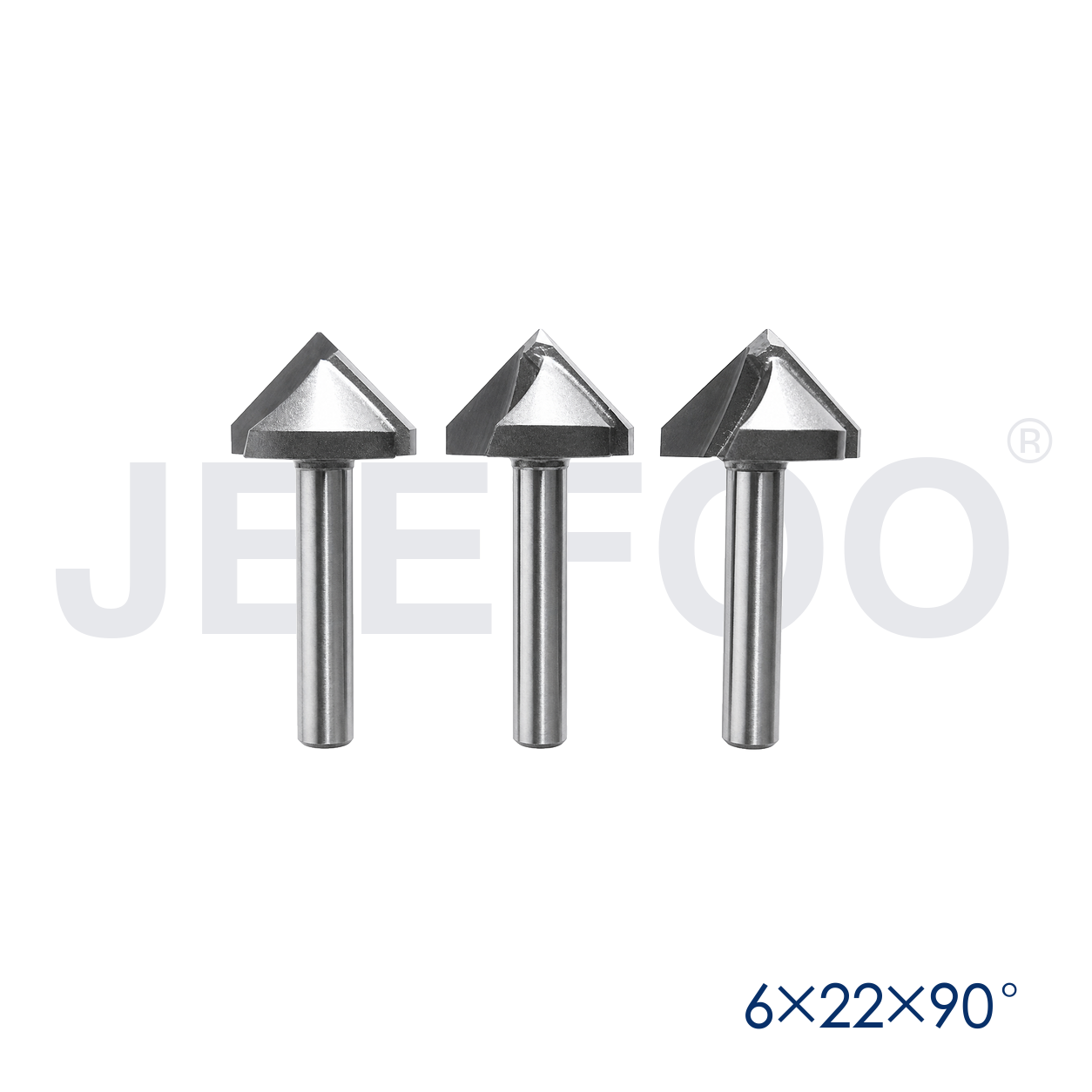 6x22x90D woodworking V groove router bit detail