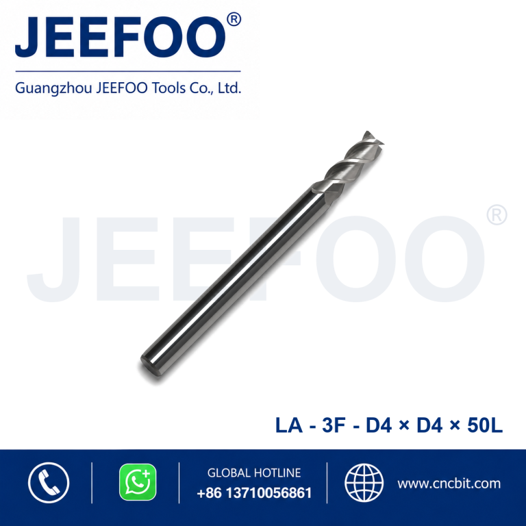 4x4x50L 3-Flute Aluminum Square End Mill for CNC Router Machine product image