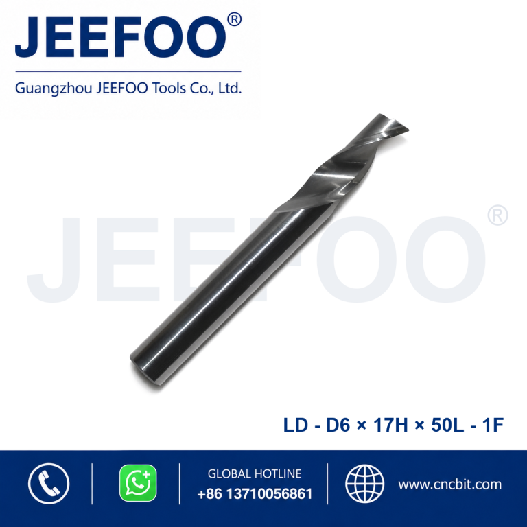 6x17Hx50L Aluminum Single Blade Cutter for CNC Aluminum Machining product image