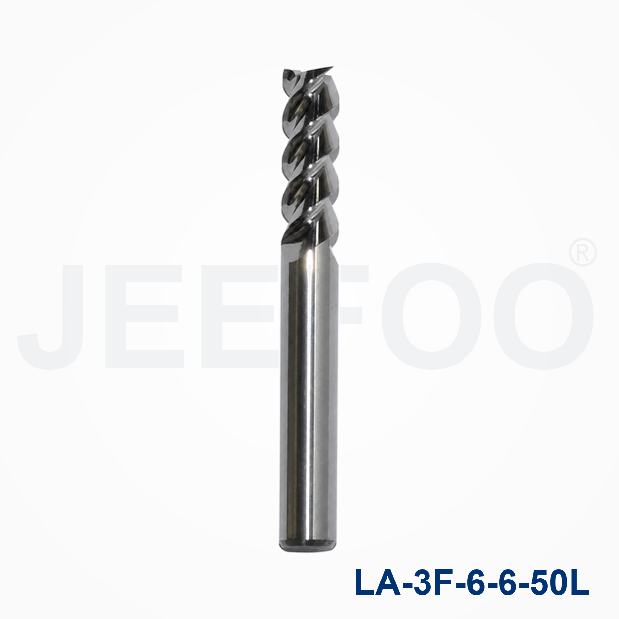 6x6x50L 3-Flute Aluminum Square End Mill cutting detail