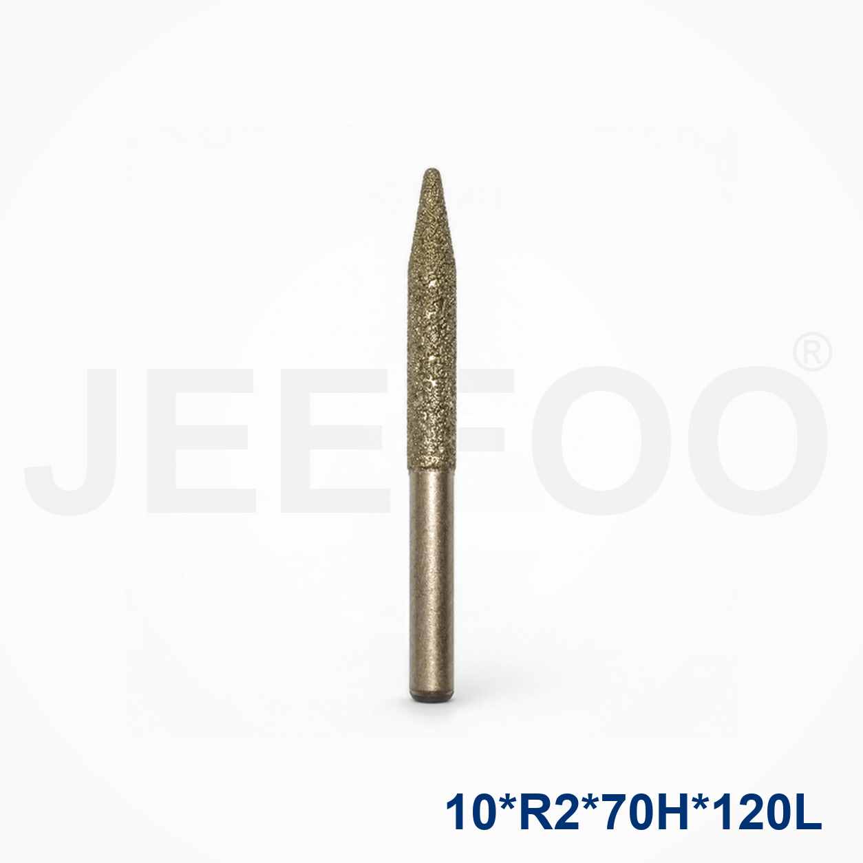 10xR2x70Hx120L Brazed Diamond Stone Bit detail 1