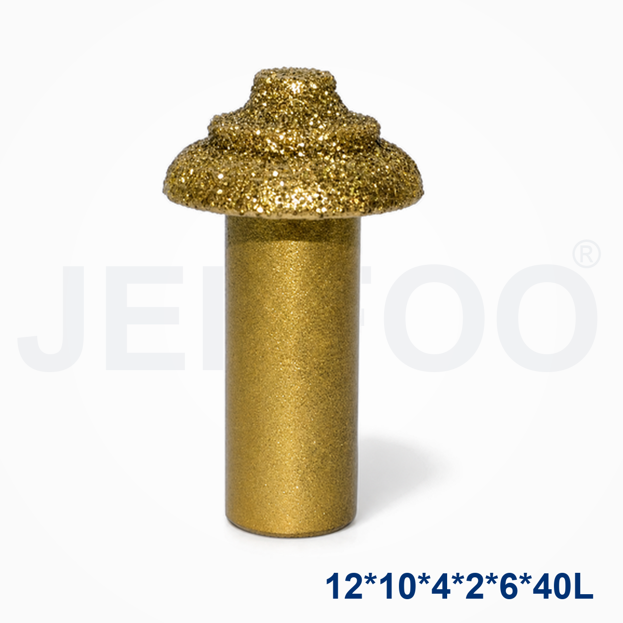 12x10x4x2x6x40L Brazed Diamond Forming Bit detail 2