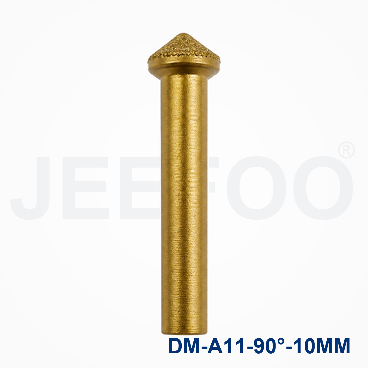 6mm Shank 90 Degree x10mm Brazed Diamond Conical Bit detail 1