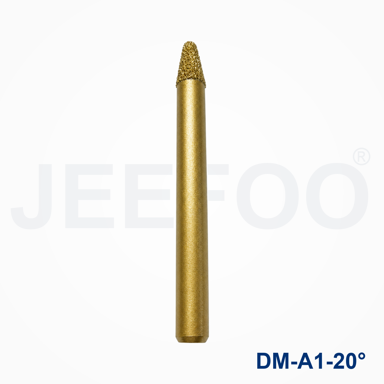 6mm Shank 20 Degree Brazed Diamond Conical Stone Bit detail 1