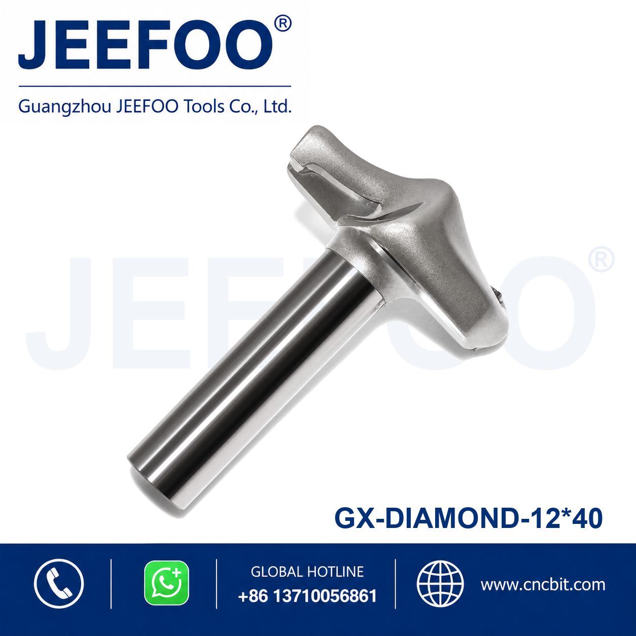 12x40 Diamond Needle Nose Carving Bit for CNC woodworking