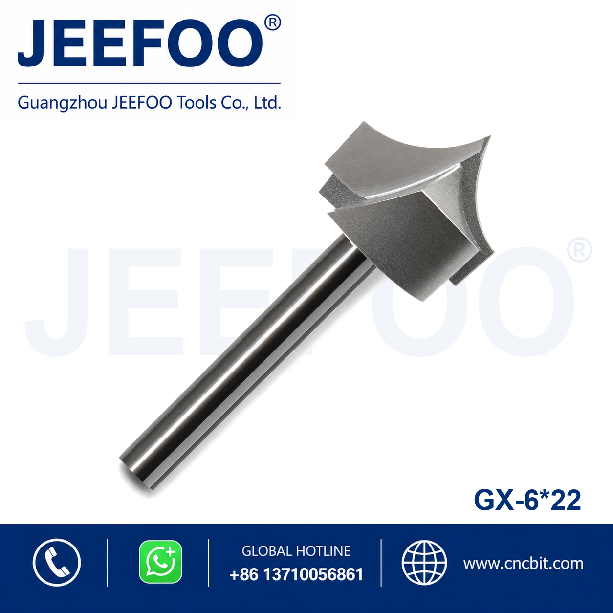 6x22 Tungsten Carbide Needle Nose Cutter for CNC woodworking