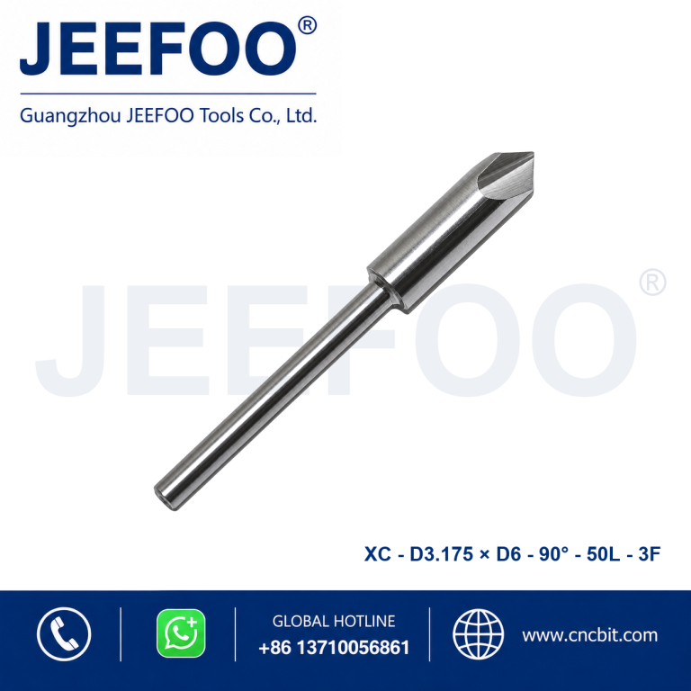 3.175x6x90x50L Three Flute PCB Chamfer End Mill product image
