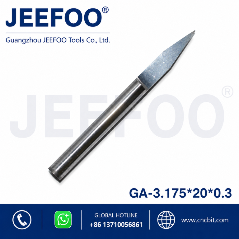 3.175*20degree*0.3 flat bottom engraving carbide bits,cnc router bit /end mill,for Acrylic,PVC,double plate engraving bits product image