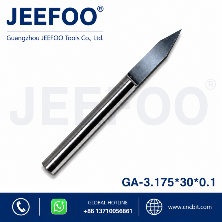 3.175mm*30°*0.1 Flat Bottom Wood Engraving Router Bits, Sharp Solid Carbide Tool ,Wood engraving bits product image