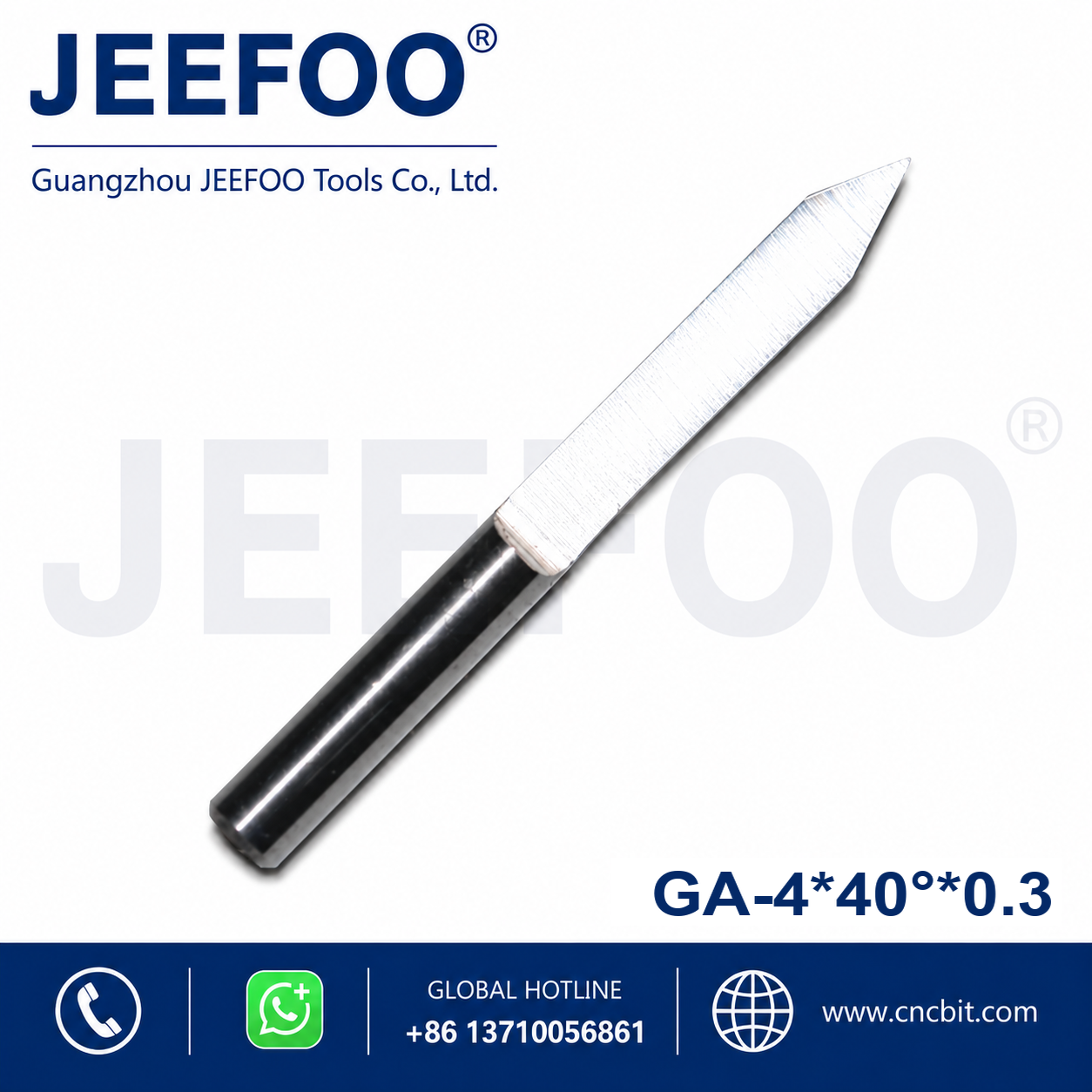 4*40degree*0.3 Flat Bottom Wood Engraving Router Bits