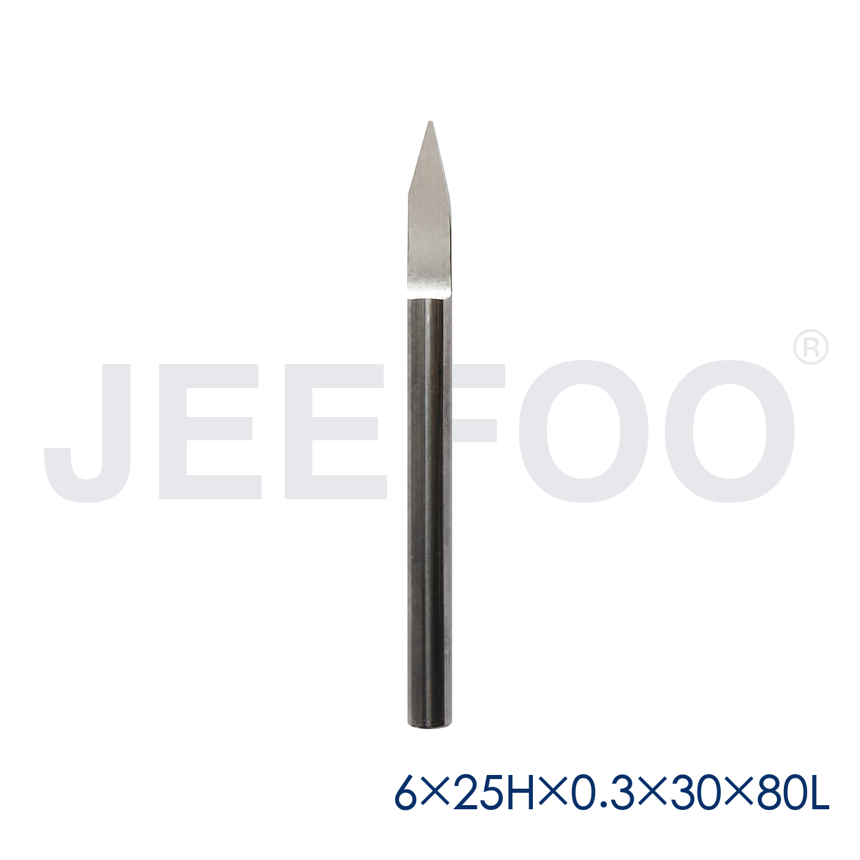 30 degree carbide engraving cutter 6mm shank 80mm length