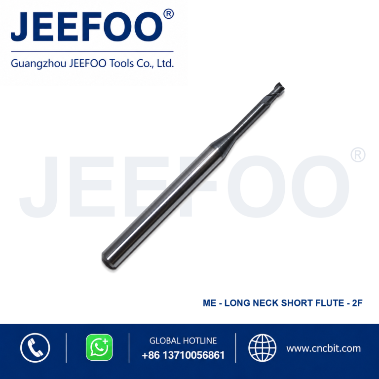 General Long Neck Short Flute Square End Mill for CNC Metal Machining product image