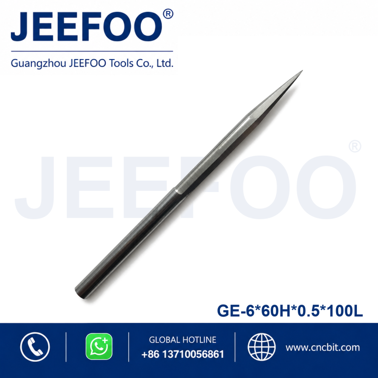 6x60Hx0.5x100L GE Long Cel Double Straight Flute Taper Flat End Mill product image