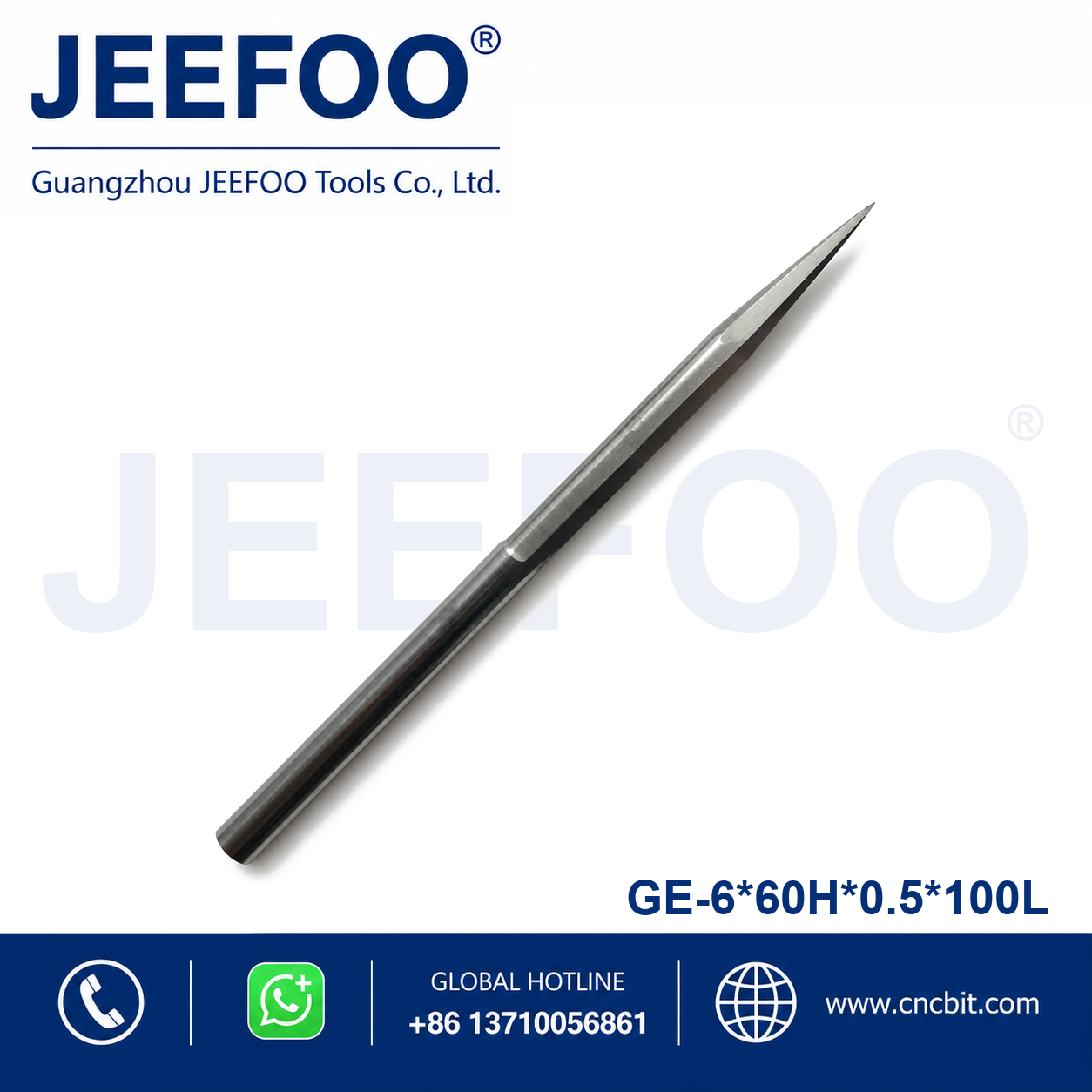6x60Hx0.5x100L GE taper flat end mill product image