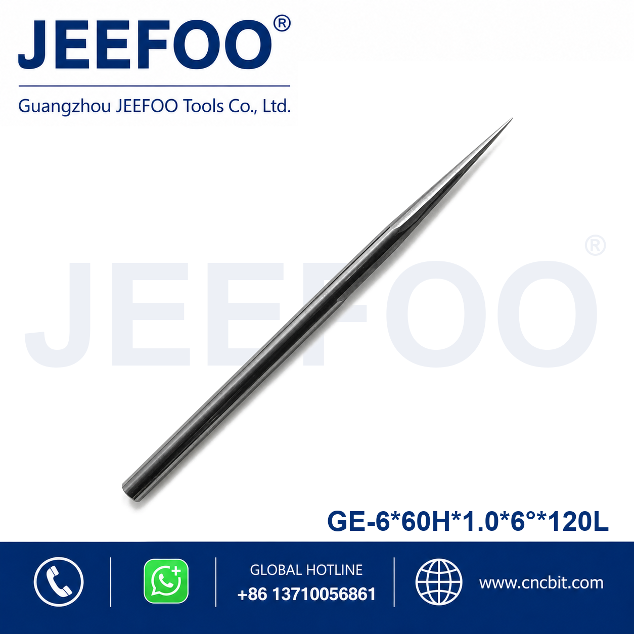 6x60Hx1.0x6x120L GE taper flat end mill product image