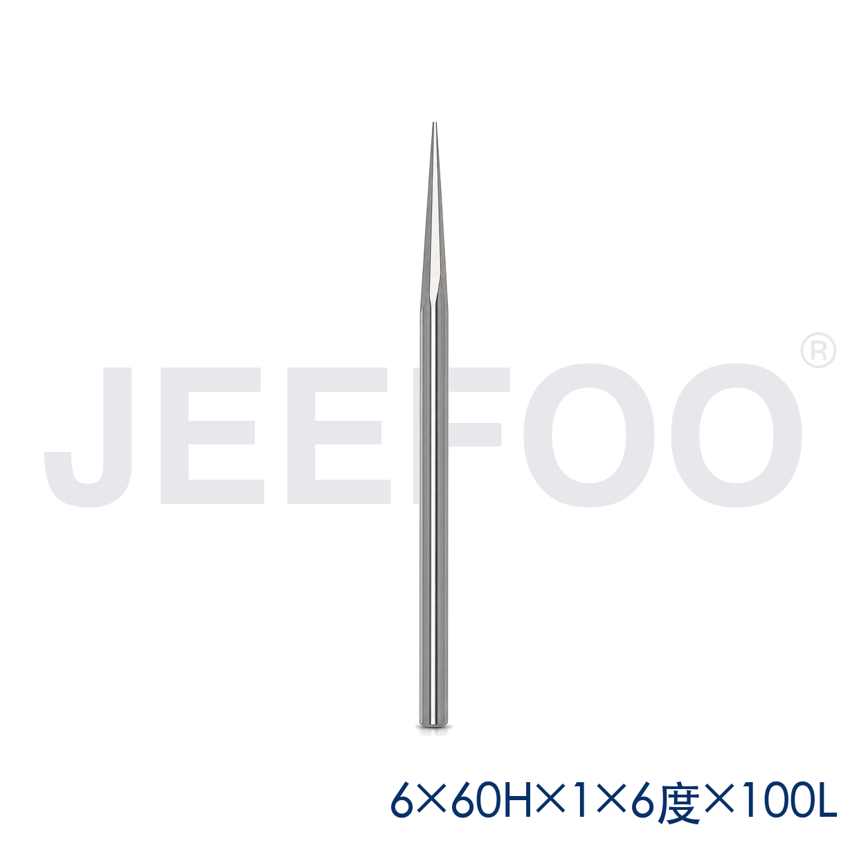 6x60Hx1.0x6x100L GE taper flat end mill dimensions A