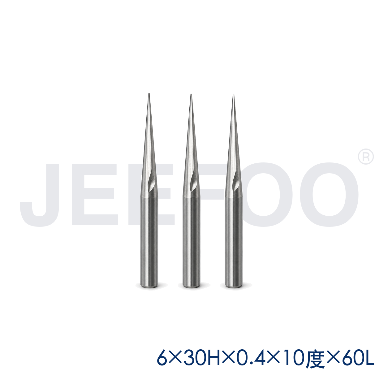 6x10x0.4x30Hx60L GE taper flat end mill dimensions B