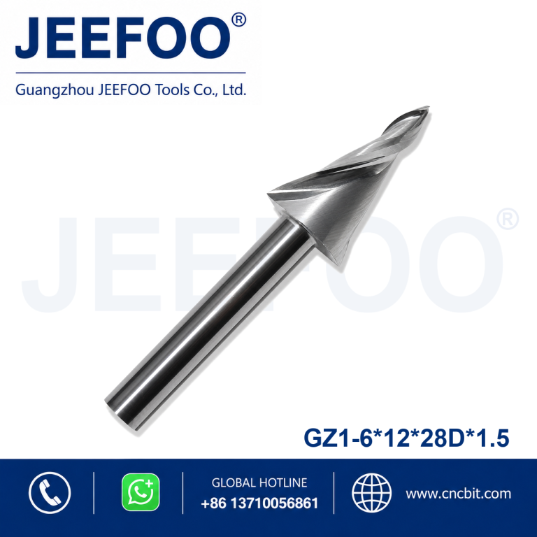 6x12x28Dx1.5 CNC Mini Word Acrylic Engraving End Mill for Acrylic Sign Making product image