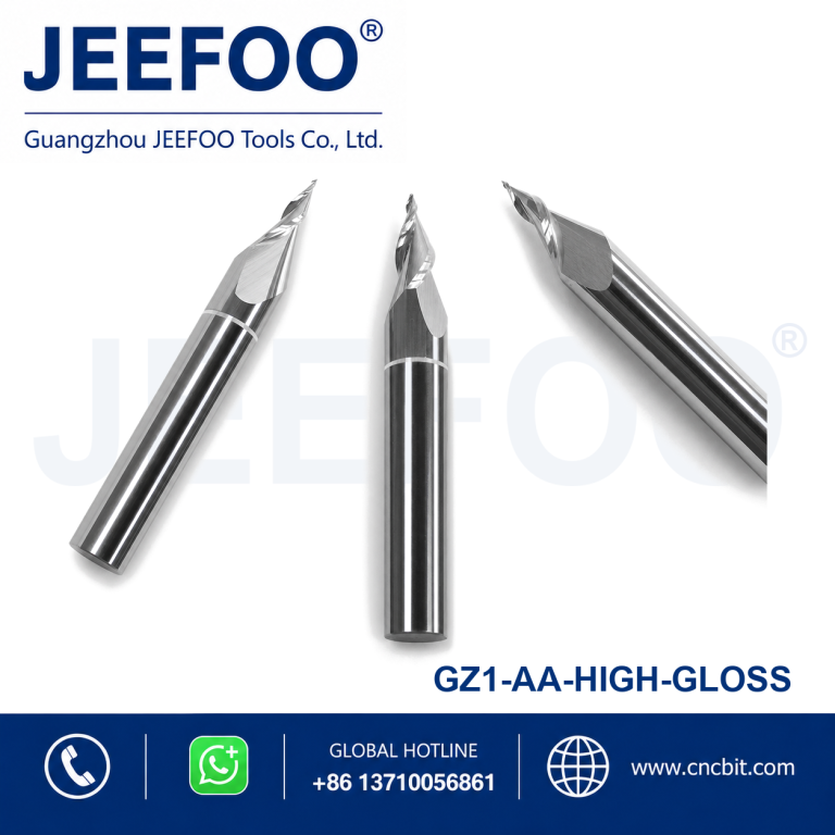 AA Grade High-Gloss CNC Mini Word Acrylic Engraving End Mill for Acrylic Sign Making product image