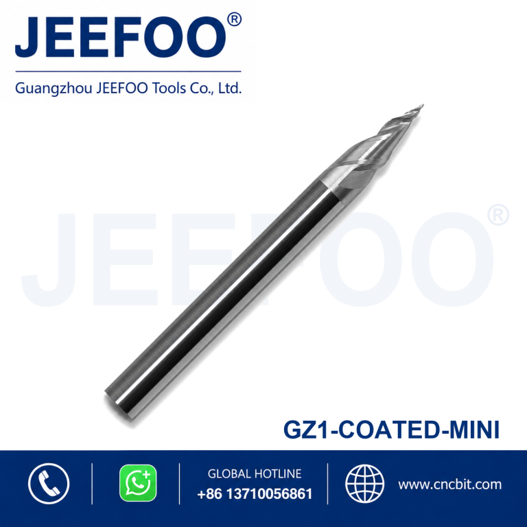 GZ1-MINI Coated Solid Carbide Mini Letter Router Bit for Acrylic Sign Making product image