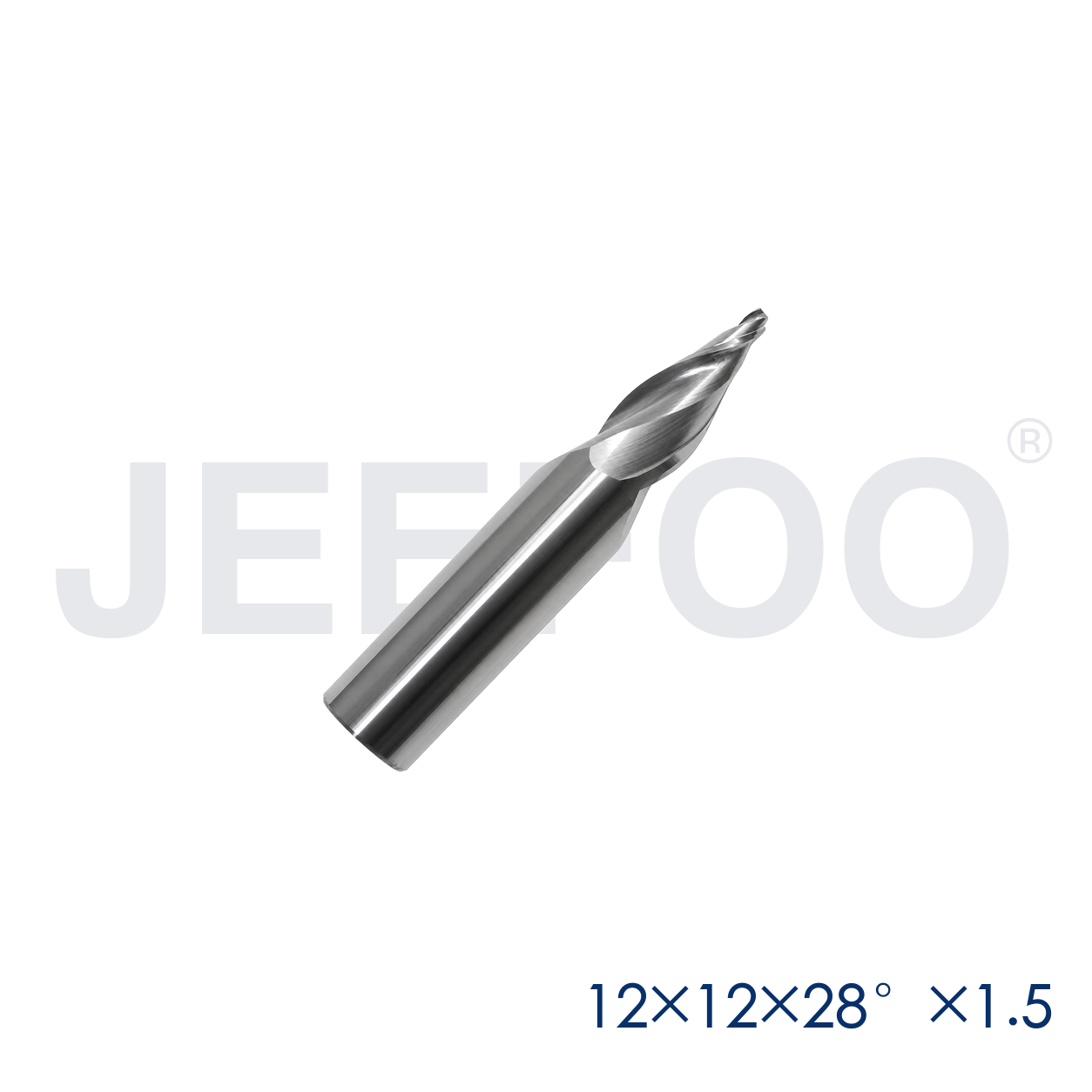 12xD12x28Dx1.5 CNC Mini Word Acrylic Engraving End Mill cutting detail