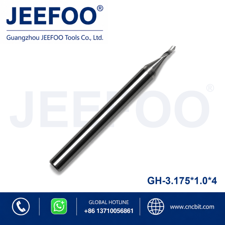 3.175x1.0x4 One Spiral Flute Bits Tungsten Carbide End Mill Engraving Tool Bits / Cutting Tool product image