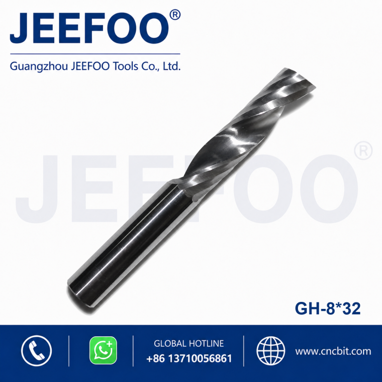 8x32 High Hardness Single Flute Spiral Milling Cutter All Carbide Body product image