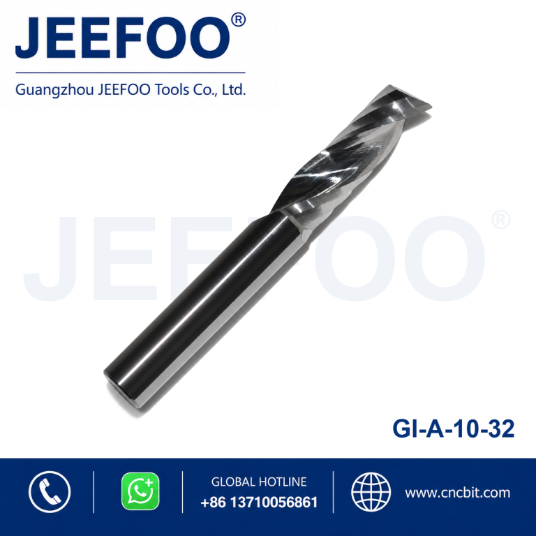 10x32 OEM Supported Single Flute Spiral Carbide Cutters CNC Engraving Milling Bits for Various Non-metals product image