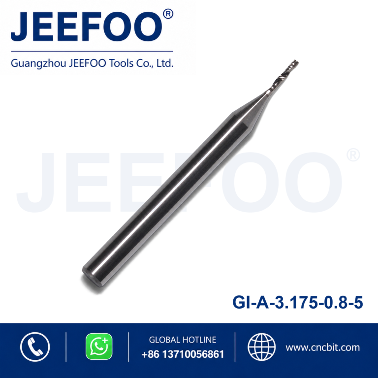 3.175x0.8x5 Milling Cutter Carbide Tungsten Down Cut One Flute Spiral Bits Engrave CNC Router Bits Tool End Mill product image