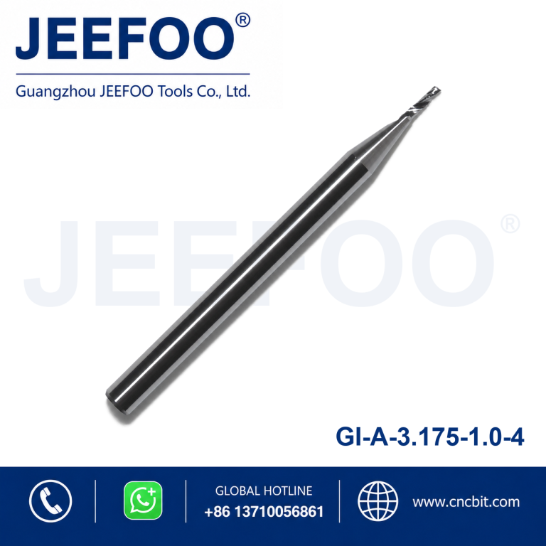 3.175x1.0x4 One Flute Wood Millinging Cutter/ Hot Sale Solid Carbide Cnc Router Spiral Bits for MDF Cutting Machinery Tools product image