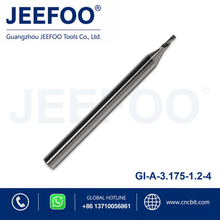 3.175x1.2x4 CNC Wood Router Bits O Flute Spiral End Mill Single Flute Milling Cutter product image