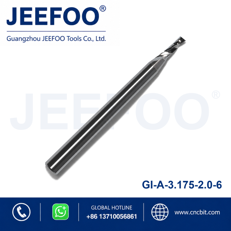 3.175x2.0x6 One Flute Sprial End Mill / Tungsten Carbide CNC Router Bits / Engraving cutting tools product image