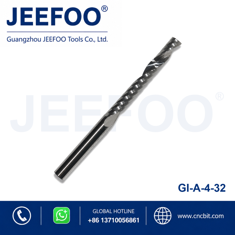 4x32 Single Flute End Mill CNC Aluminum Milling Cutter Spiral Router Bits for Wood Plastic product image