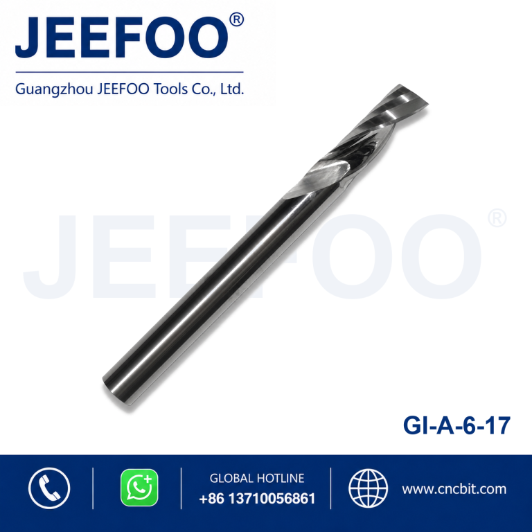 6x17 Single Flute Carbide Spiral End Mill CNC Router Bit for Aluminum/Acrylic/PVC product image