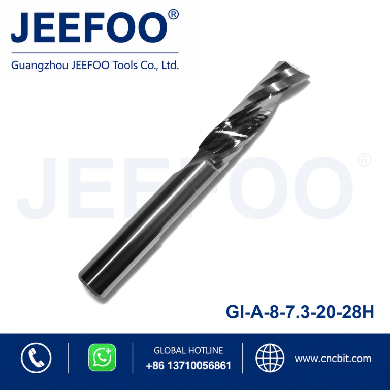 8x7.3x20x28H Single Edge Spiral Carbide Bits CNC Nonmetal Cutting Bits CNC Engraving Cutter Custom Size OEM Available product image
