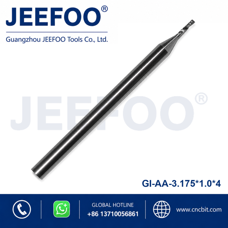 3.175x1.0x4 AA GradeCutting Single Spiral Flute Carbide CNC Router Bit for Acrylic Cutting product image