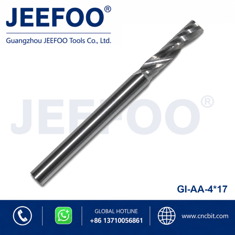 4x17 AA Premium Tungsten Spiral Flute Bit Smooth Cut Acrylic Advertising Panels product image