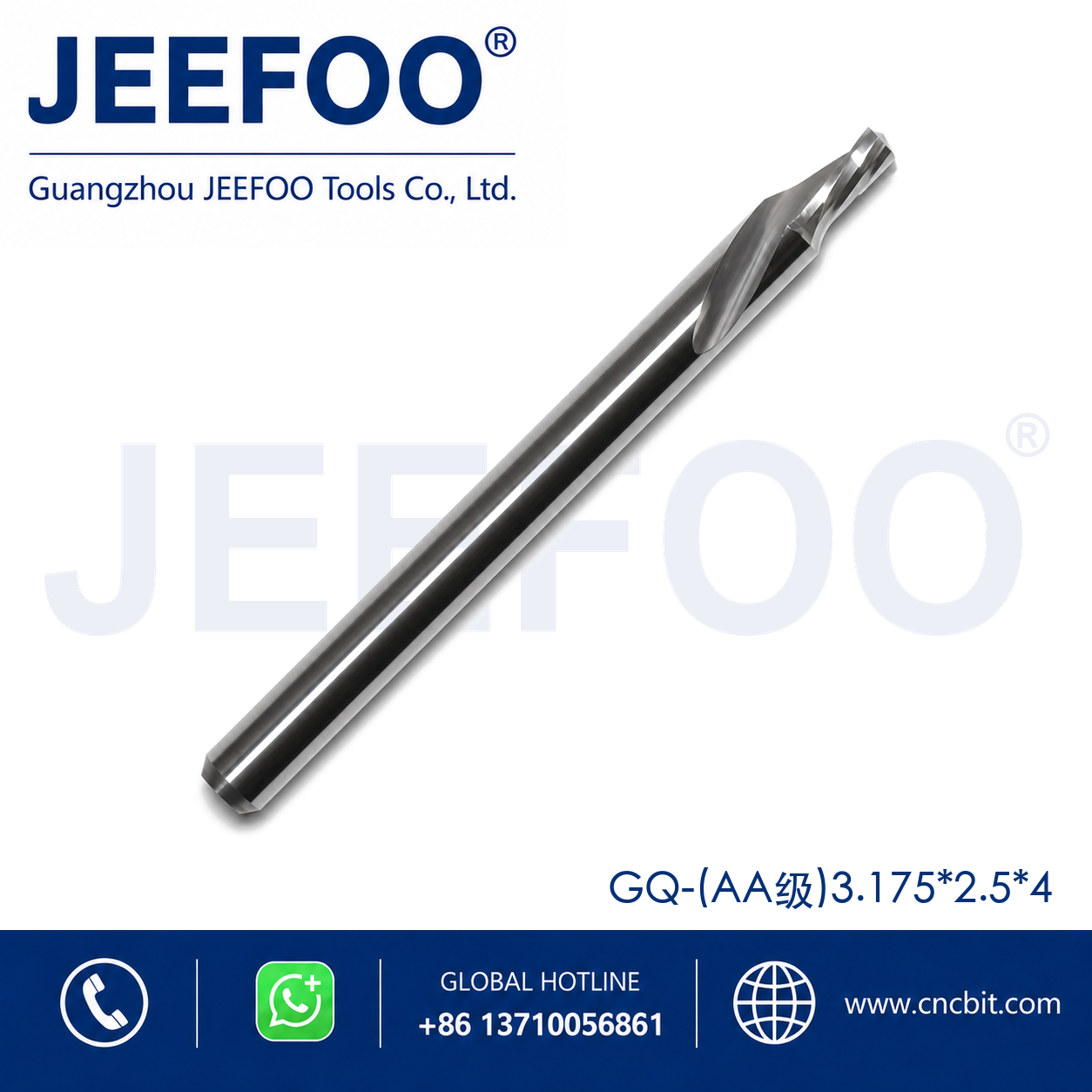 2.5x4 One Spiral Left-Helical Cutter