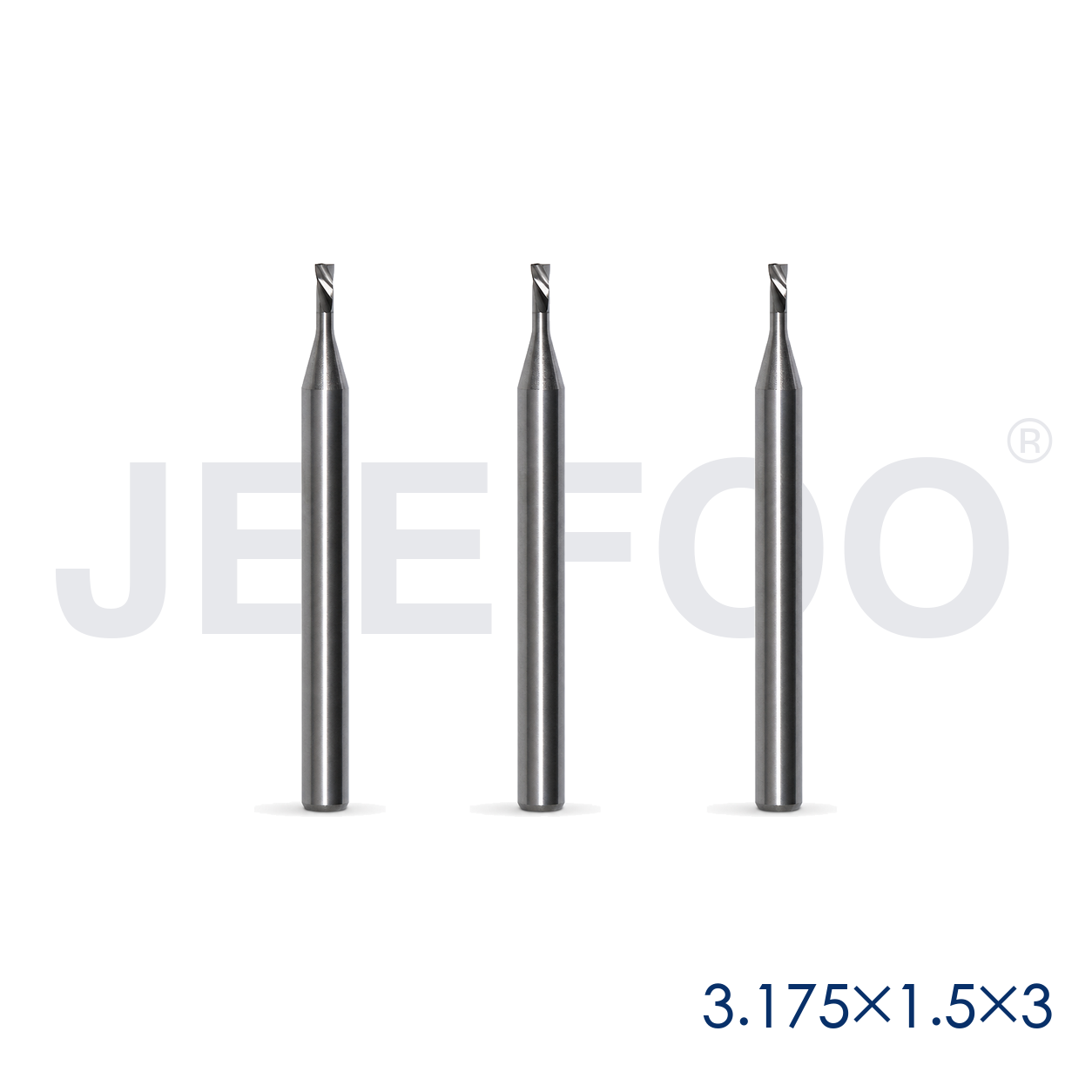 3.175x1.5x3 solid carbide left spiral cutter detail
