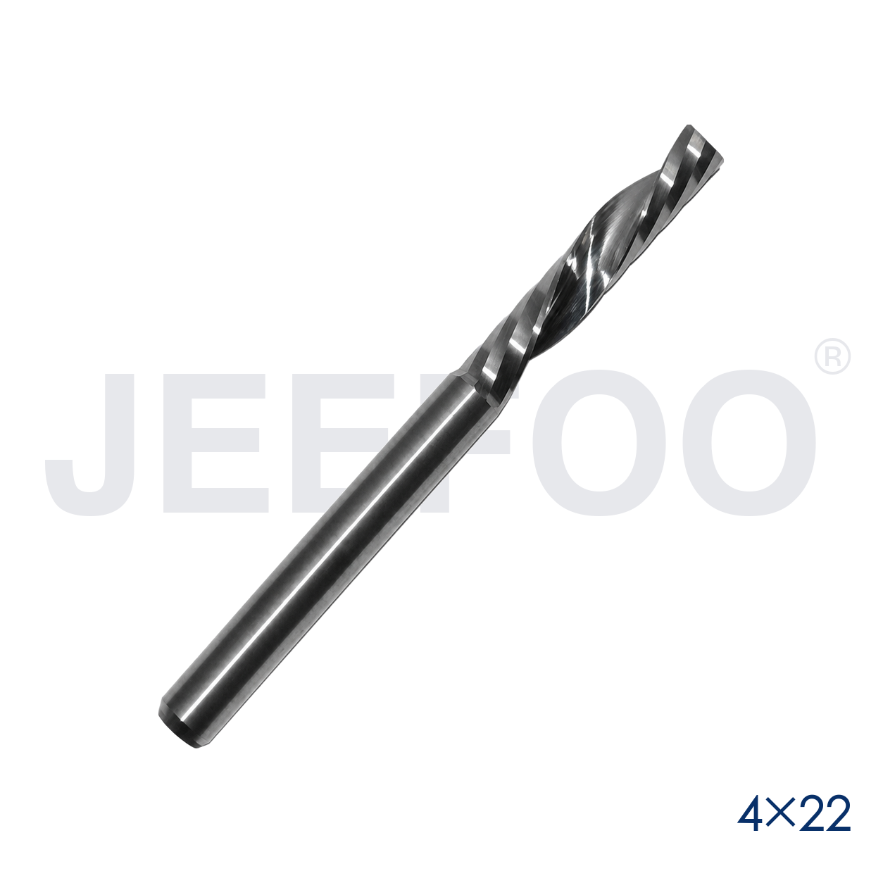 4x22 solid carbide left spiral cutter detail