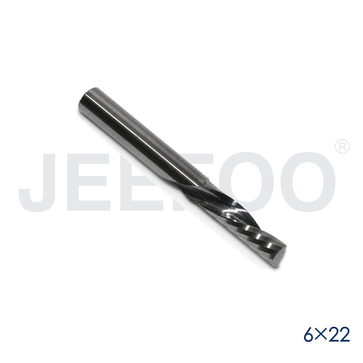 6x22 solid carbide left spiral cutter detail