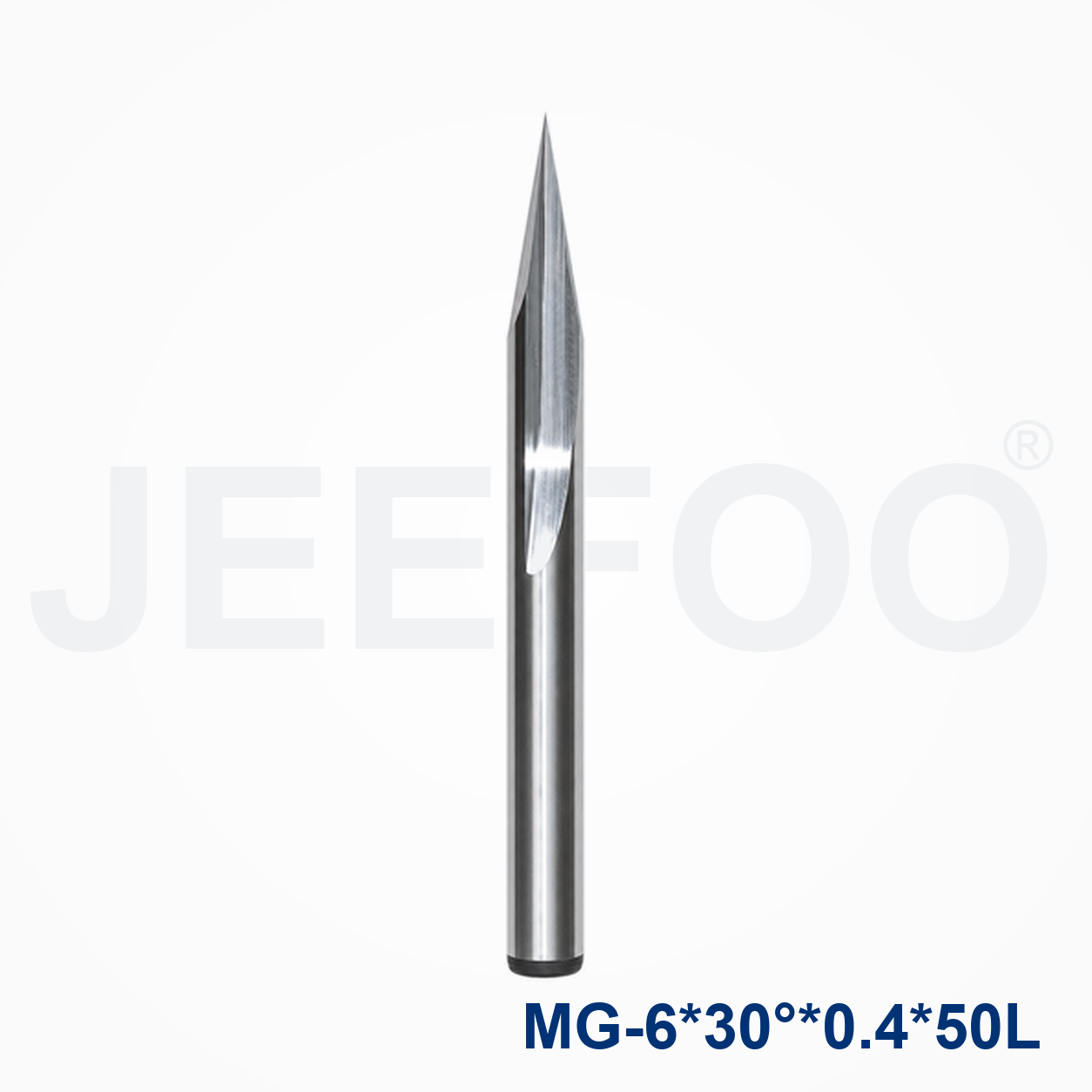 6x30Dx0.4x50L One Straight Flute Engraving Bit cutting tool detail