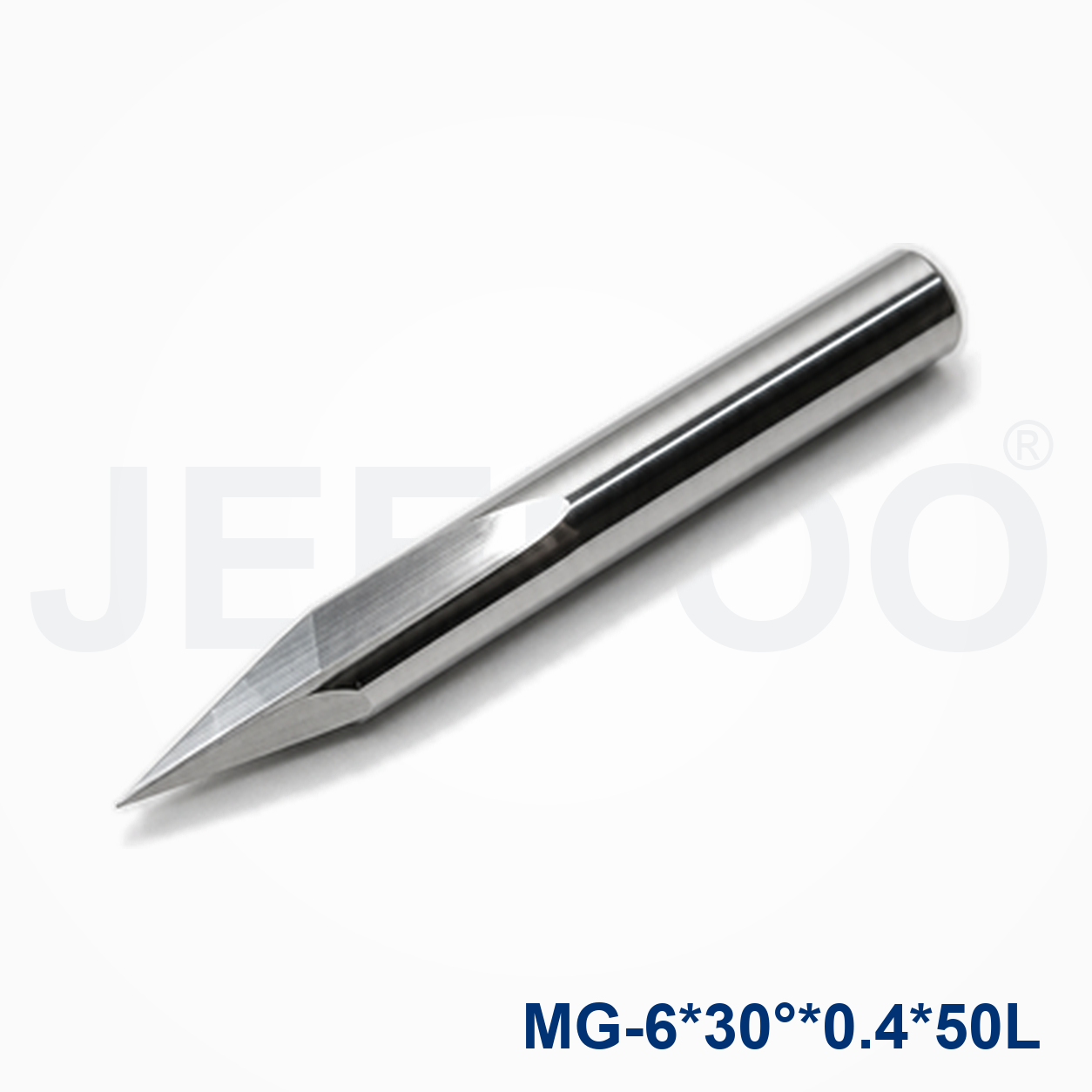 6x30Dx0.4x50L One Straight Flute Engraving Bit machining detail