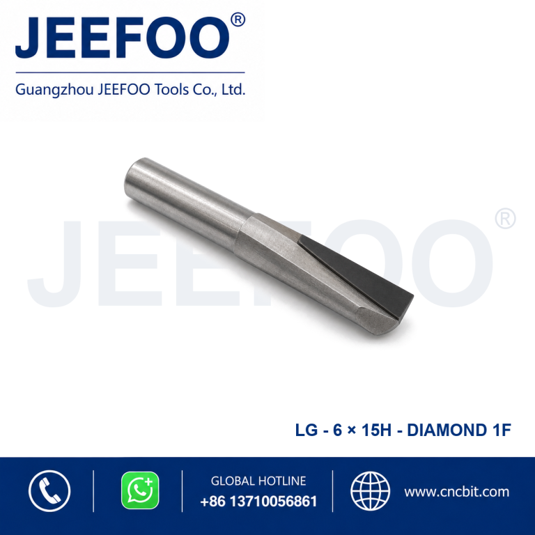 6×15 PCD PCD Straight Bit for Aluminum for CNC Aluminum Machining