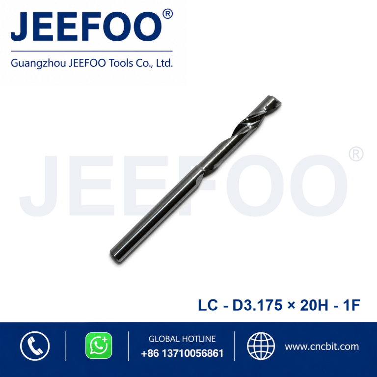3.175x20 Single Flute Aluminum End Mill for Clean CNC Cutting product image