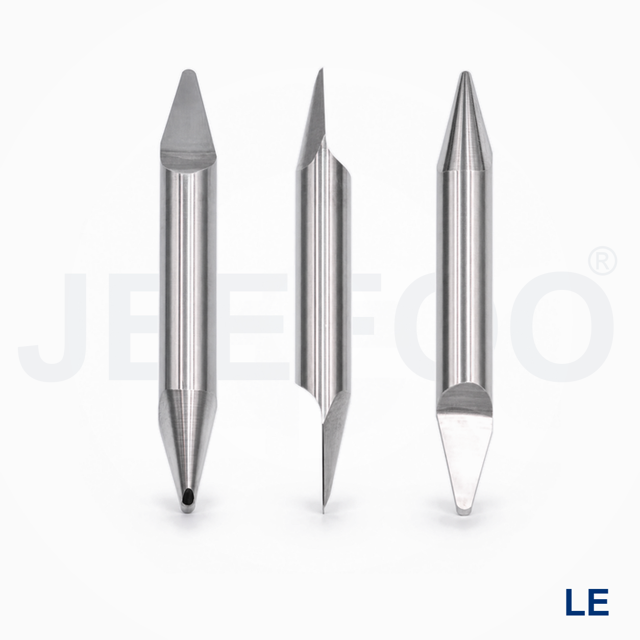 Double-Ended Aluminum Relief Carving Engraving Bit cutting detail