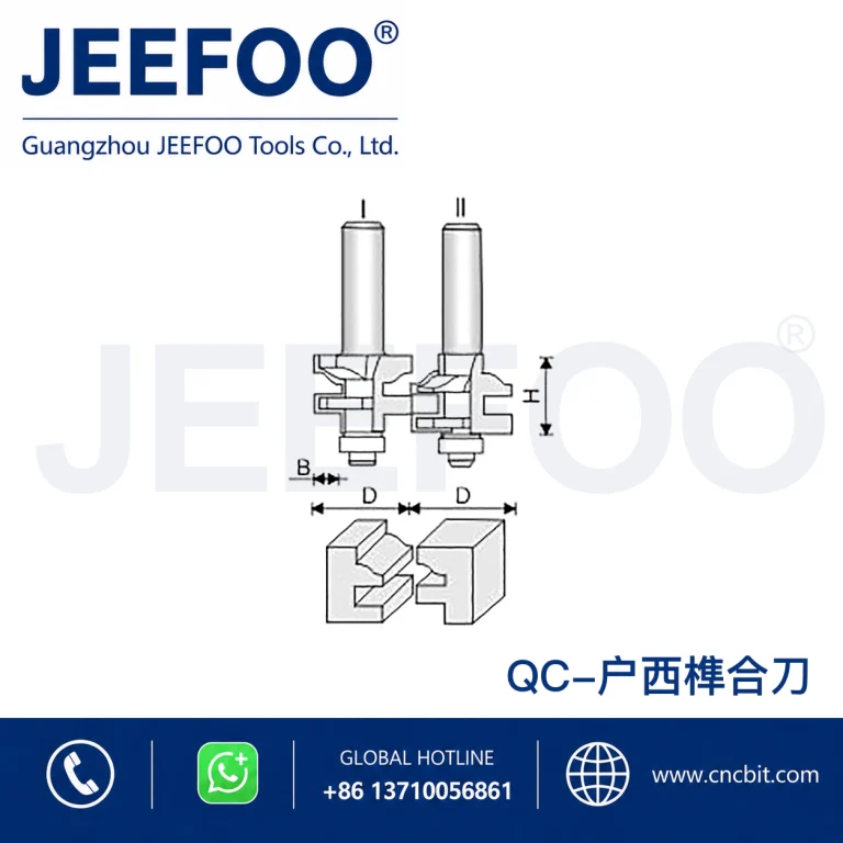 QC T-Type Tenon Cutter Set product image